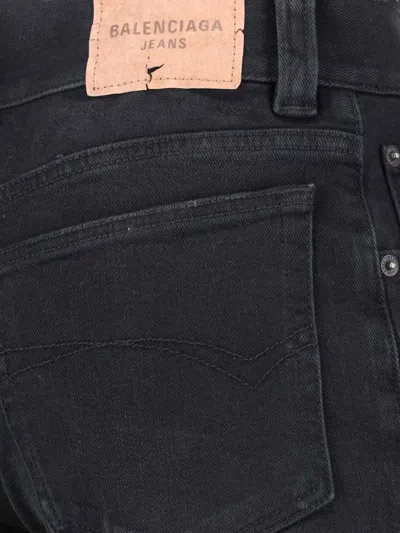 Balenciaga Waterproof Jeans In Black
