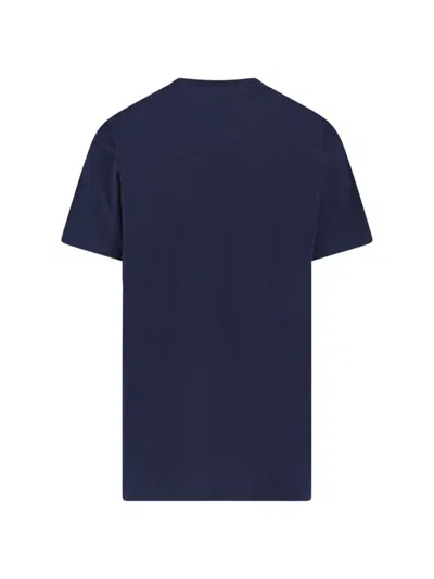 Vivienne Westwood Crew Neck Graphic Print Short Sleeves Top In Blue