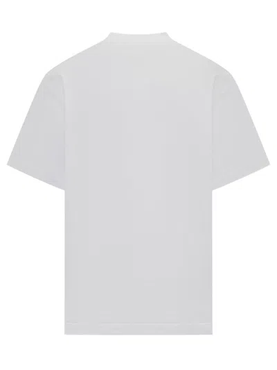 Ferragamo Signature Velvet Logo T-shirt In White