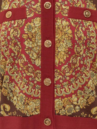 Versace Knit Sweater In Gold