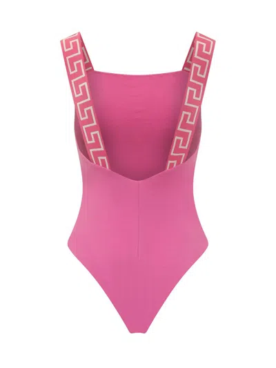 Versace Greca Border Sleeveless Body With High-cut Leg