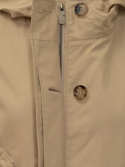 Burberry Beige Cotton Jacket In Nude