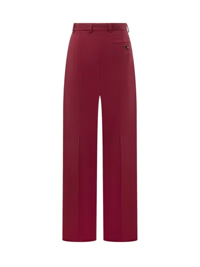 Stella Mccartney Flannel Loose Trouser In Red