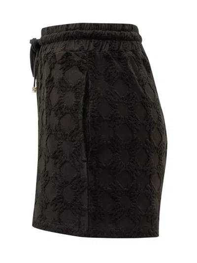 Amiri Drawstring Cotton-blend Shorts In Black