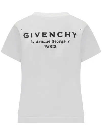 Givenchy Regular Fit Cotton T-shirt With Logo Design In White
