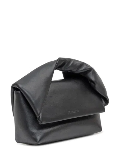 Jw Anderson Twister Midi Bag In Black