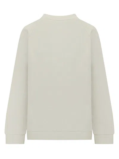 Marni White Cotton Sweatshirt With Tulip Print In White