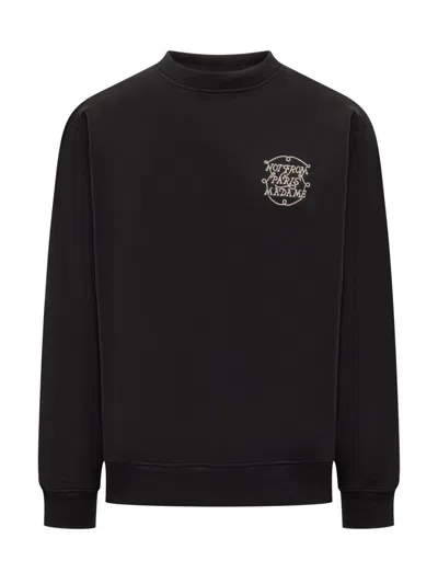 Drôle De Monsieur Embroidered-motif Sweatshirt In Black