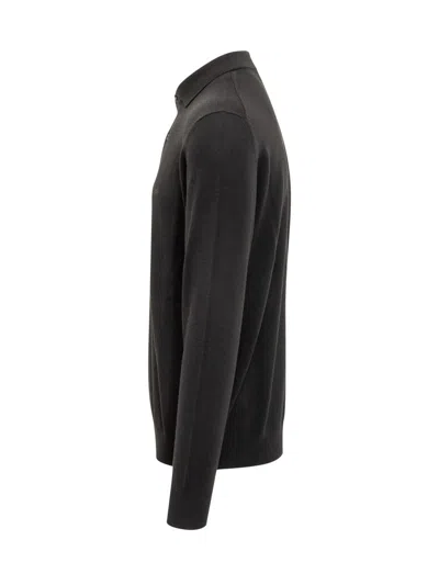 Etro Knitted Polo Shirt In Black