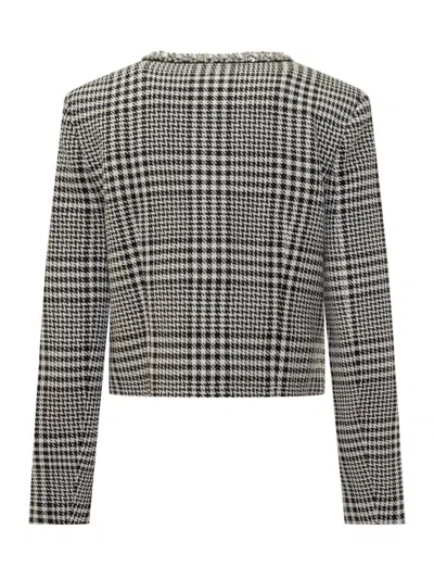 Self-portrait Wool Houndstooth Tailored Jacket Jackets Multicolor
