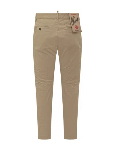 Dsquared2 Sexy Chino Cotton In Neutral