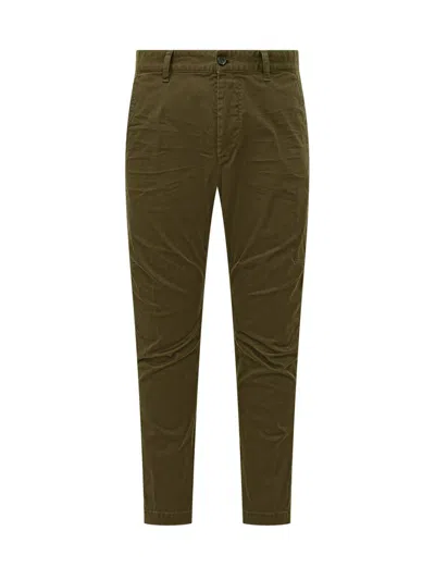 Dsquared2 Dsquared Olive Green Stretch Cotton Sexy Chino Pant