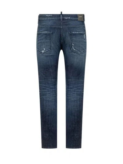 Dsquared2 Skater Jean Jeans Featuring Distressed Detailing In Blue