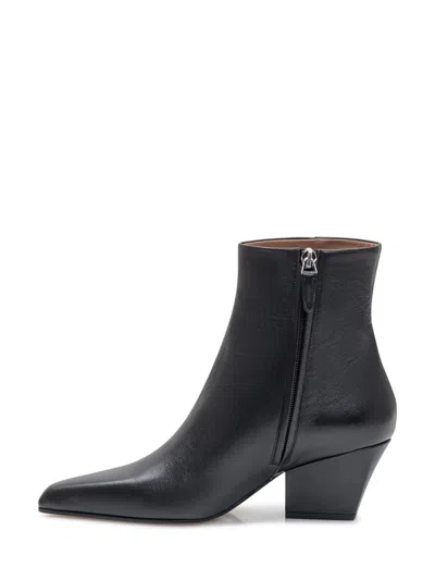 Paris Texas Block Heel Ankle Boots With Pointed Toe