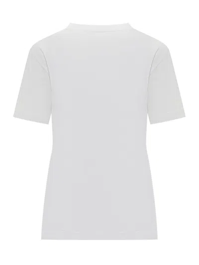 Marni White Jersey T-shirt With Scribbled Logo