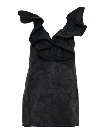 Elisabetta Franchi Midi Dress In Black