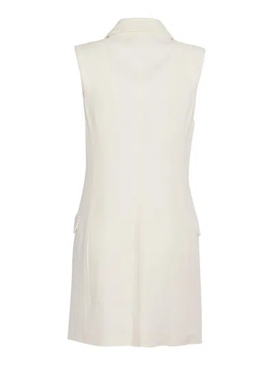 Elisabetta Franchi Midi Dress In White