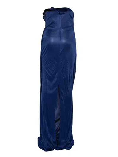Elisabetta Franchi Midi Dress In Blue
