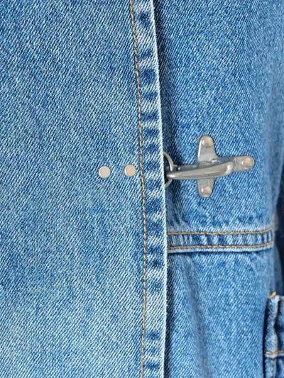 Fay Light Wash Denim Jacket With Vintage Appeal In Blue