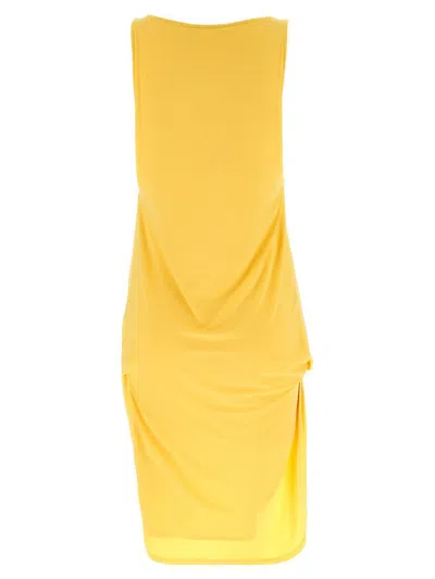 Jacquemus Peplo Sleeveless Draped High-low Dress