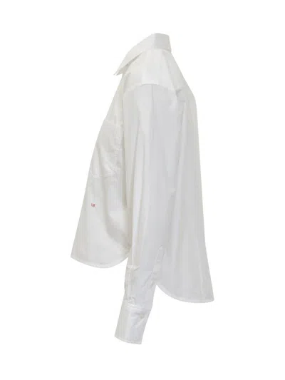 Victoria Beckham Cropped Shirt In White