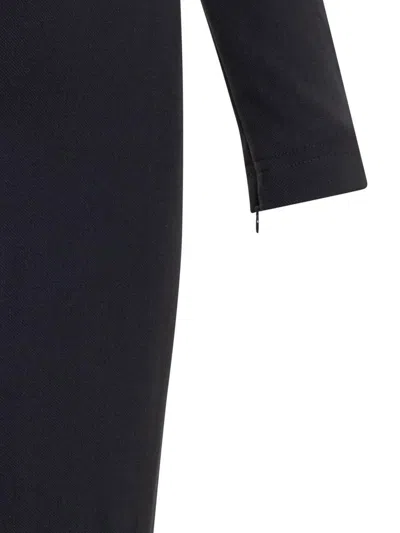 Victoria Beckham Fitted Long Sleeve T-shirt Dress In Black