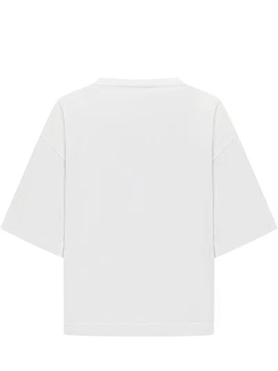 Dolce & Gabbana Short Sleeve Floral Logo T-shirt In White