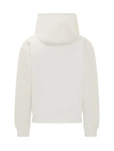 Casablanca Cotton Sweatshirt With Front Pocket And Hood In White