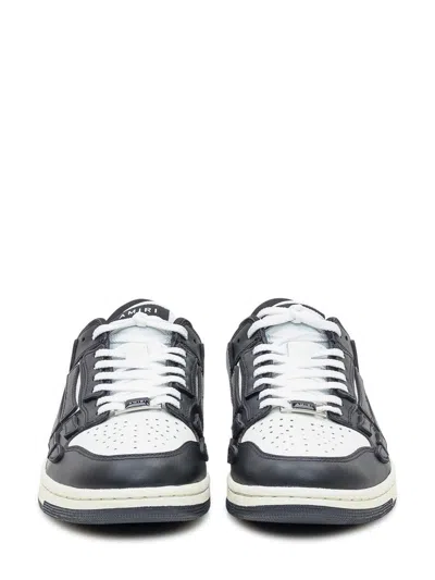 Amiri Contemporary Black Sneakers With Elevated Midsole In White