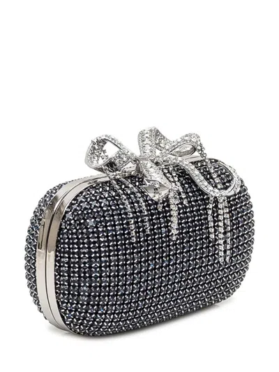 Self-portrait Chainmail Clutch Bag With Bow