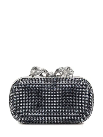 Self-portrait Chainmail Clutch Bag With Bow
