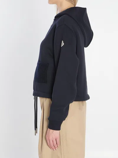Moncler Logo Patch Zip-up Hoodie