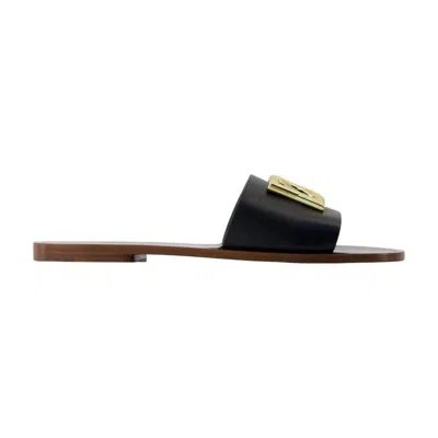 Dolce & Gabbana Leather Slide Sandals