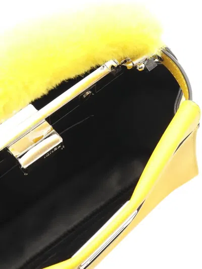 Pre-owned Fendi 2010-2025 Mini Leather Peekaboo Iconic Satchel