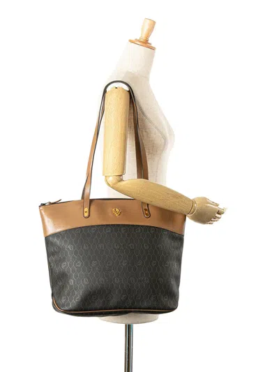 Pre-owned Dior 20th Century Honeycomb Coated Canvas Tote Bag