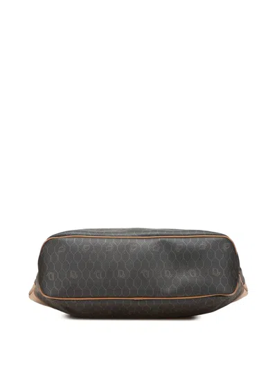 Pre-owned Dior 20th Century Honeycomb Coated Canvas Tote Bag