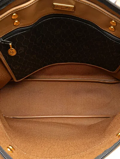 Pre-owned Dior 20th Century Honeycomb Coated Canvas Tote Bag