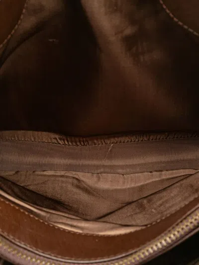 Pre-owned Burberry 20th Century Haymarket Check Canvas Shoulder Bag