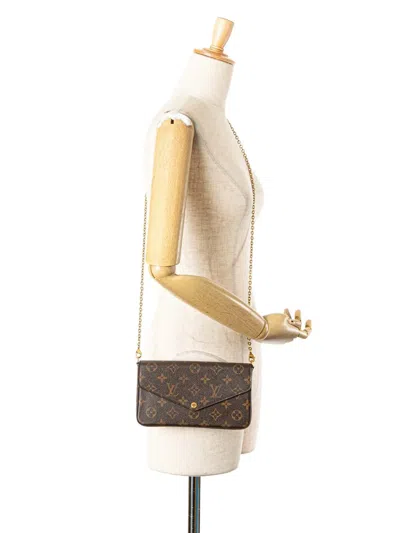 Pre-owned Louis Vuitton 2016 Monogram Pochette Felicie Crossbody Bag