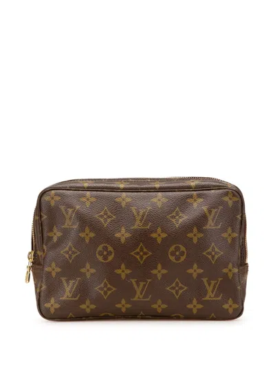 Pre-owned Louis Vuitton 1984 Monogram Trousse Toilette 23 Clutch Bag