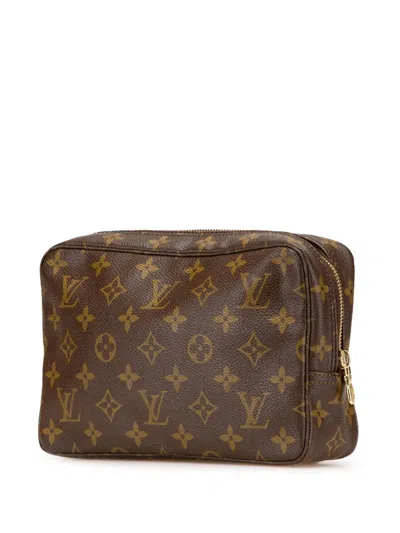 Pre-owned Louis Vuitton 1984 Monogram Trousse Toilette 23 Clutch Bag