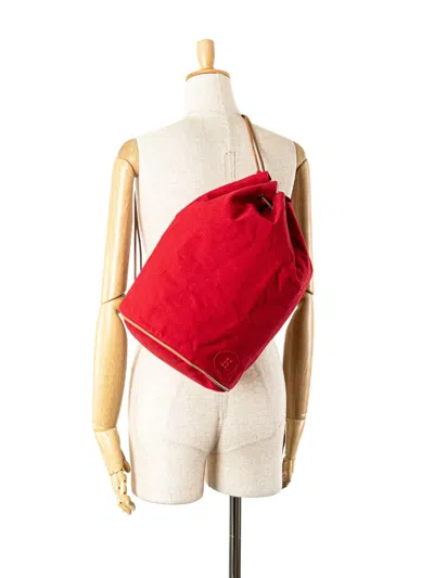 Pre-owned Hermes 2000-2010 Toile Polochon Mimile Backpack