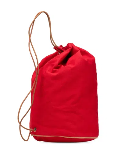 Pre-owned Hermes 2000-2010 Toile Polochon Mimile Backpack