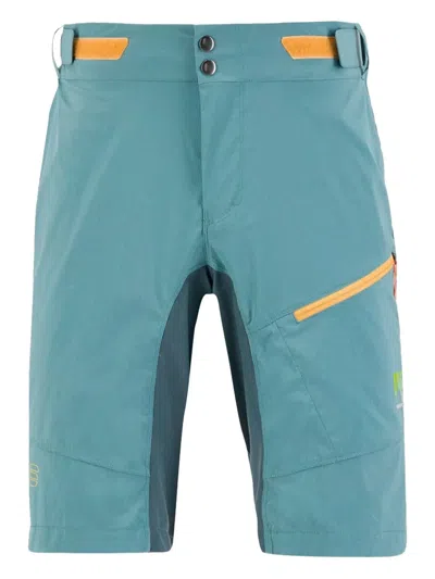 Karpos Val Viola Panelled Zip Shorts In Blue