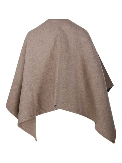Max Mara Logo-patch Asymmetric Cape