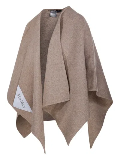 Max Mara Logo-patch Asymmetric Cape