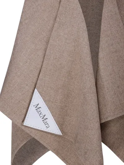 Max Mara Logo-patch Asymmetric Cape