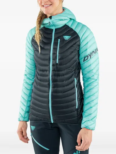 Dynafit Radical Down Rds Hooded Quilted Jacket In Green