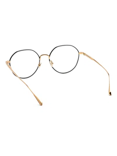Linda Farrow Round-frame Glasses In Gold