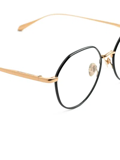 Linda Farrow Round-frame Glasses In Gold